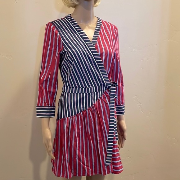 BCBGeneration Striped Blazer / Wrap Dress size M - Picture 3 of 9